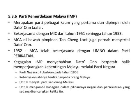 parti kemerdekaan malaya imp